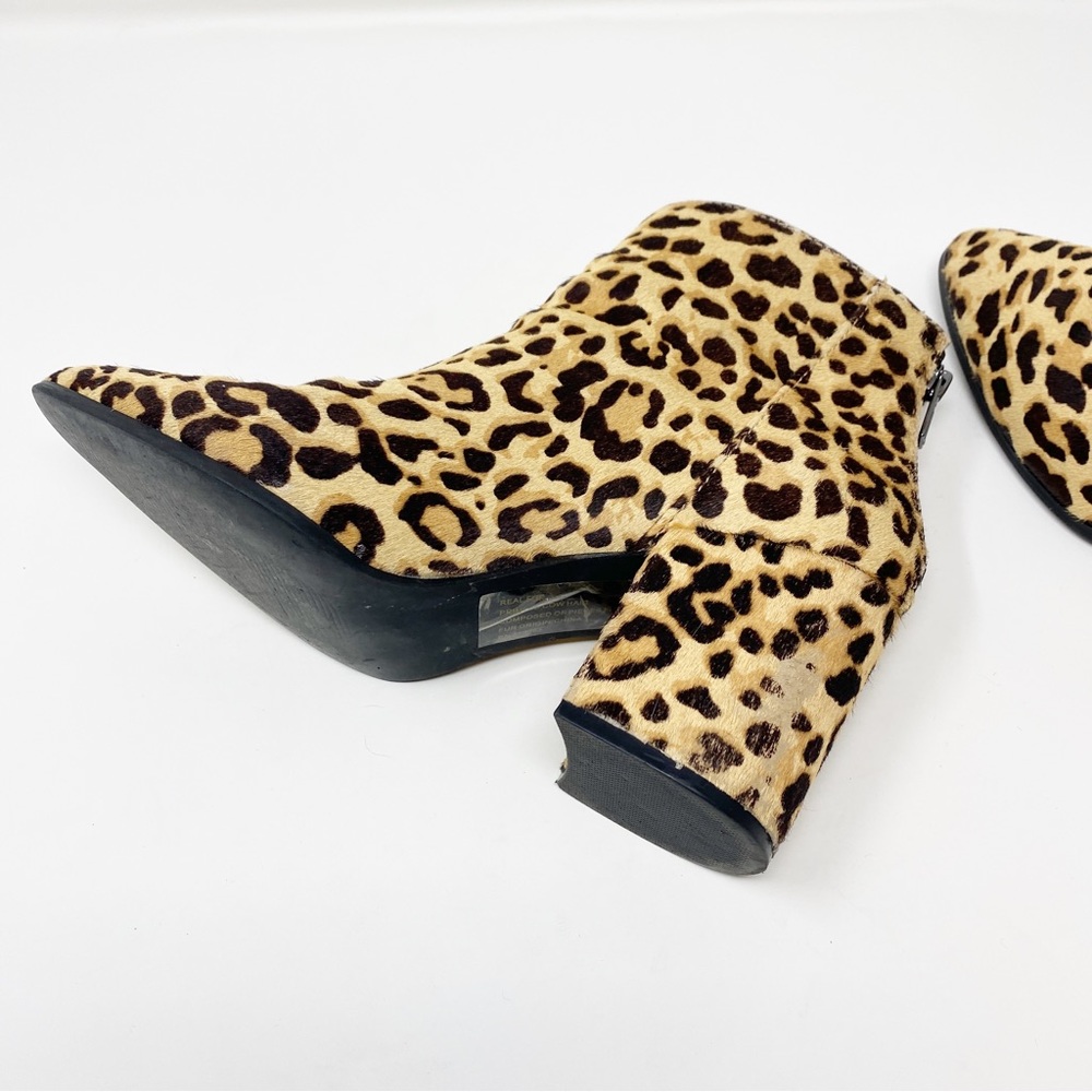 Steve Madden Cheetah Calf Hair Jillian Booties - Size 7 - Picture 6 of 7